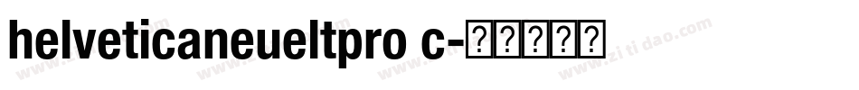 helveticaneueltpro c字体转换